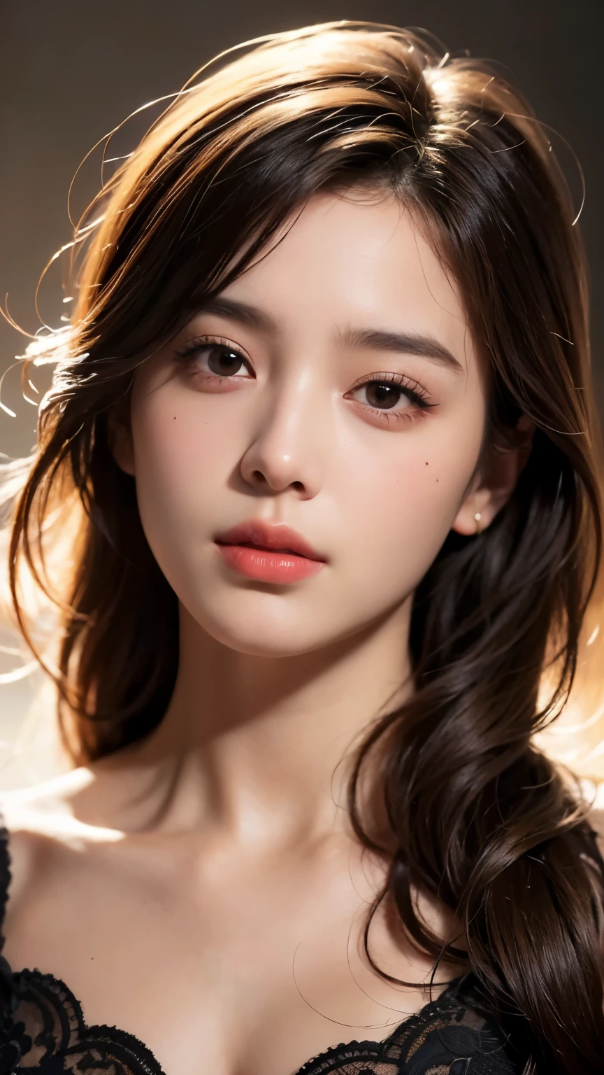 (8KG, best quality: 1.2), very detailed, thorough solution, (realistic, realistic photo: 1.37), portrait, high quality RAW color photograph, Arrested expertly., high quality and beautiful, high quality, 8KG Image wallpaper, amazing detail, large file size, very detailed 아름다운 소녀, very detailed face, Finely defined eyes, The skin texture is fine., All features are meticulously displayed.., The outline of the finger is clearly drawn.., The nose has the correct shape.., expressive lips, complete anatomy, The background is not blurred, one story, (20:1.2), 20&#39;s, a cute girl, realistic