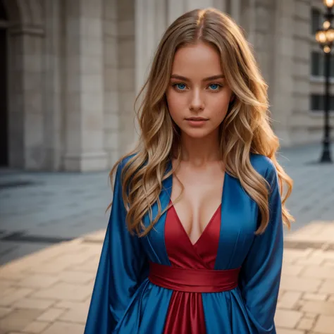 professional portrait photograph of a gorgeous 18 year,norwegian girl lise olsen in london city with long wavy blonde hair,blue ...