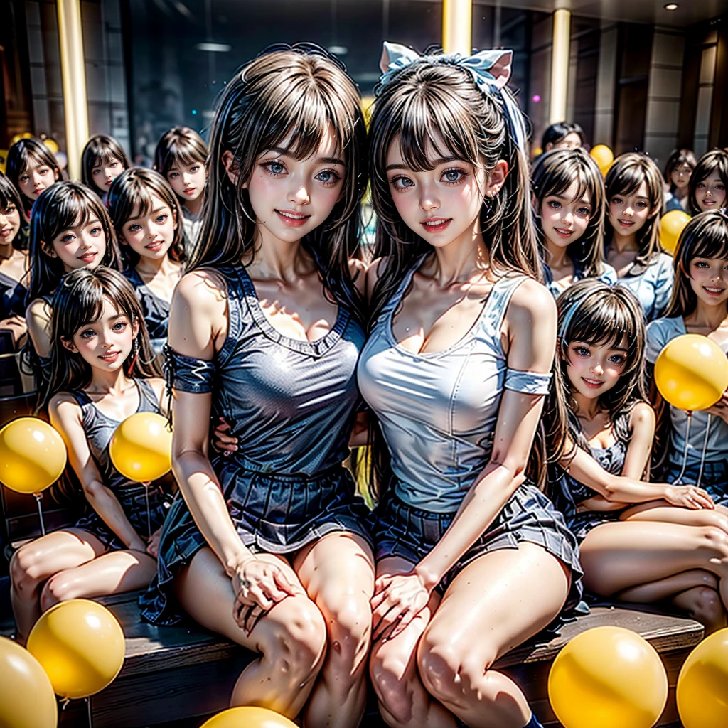 ((extrêmement détaillé (PUNIPUNI KAWAII 12 Filles d&#39;affilée:1.37) Traversée de Shibuya Hachiko-mae)), (Chef-d&#39;œuvre 8K de qualité supérieure:1.2) (Photo Professionnelle:1.37), Différents types de couleurs de cheveux, {((Vêtements de sport skinny blancs))|(uniforme scolaire)|froid}, {(main cachée)|(Main de bébé corrigée)}, (Expressions joyeuses, rendu réaliste), Éclairage parfait (Particules RainbowColor:1.2)(Lumières colorées floues éblouissantes) Pause de flou de mouvement  (Acuité:0.8) Une peau nacrée impeccable et transparente . (((pas de membres supplémentaires)))(Exposé:-0.6)