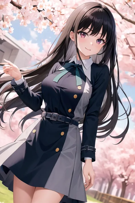 masterpiece, highest quality, high resolution, will be attacked, long hair, black hair, chest, neck ribbon, collared shirt, lico...