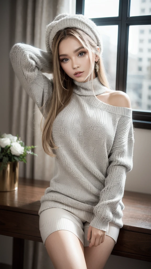 suéter　Ukrainian beauty　glamour
