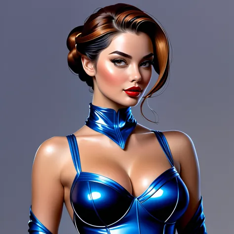  Famous sexy female characters in tight clothing, Depicted in a special artistic way，Taking her allure and mystique to new heigh...