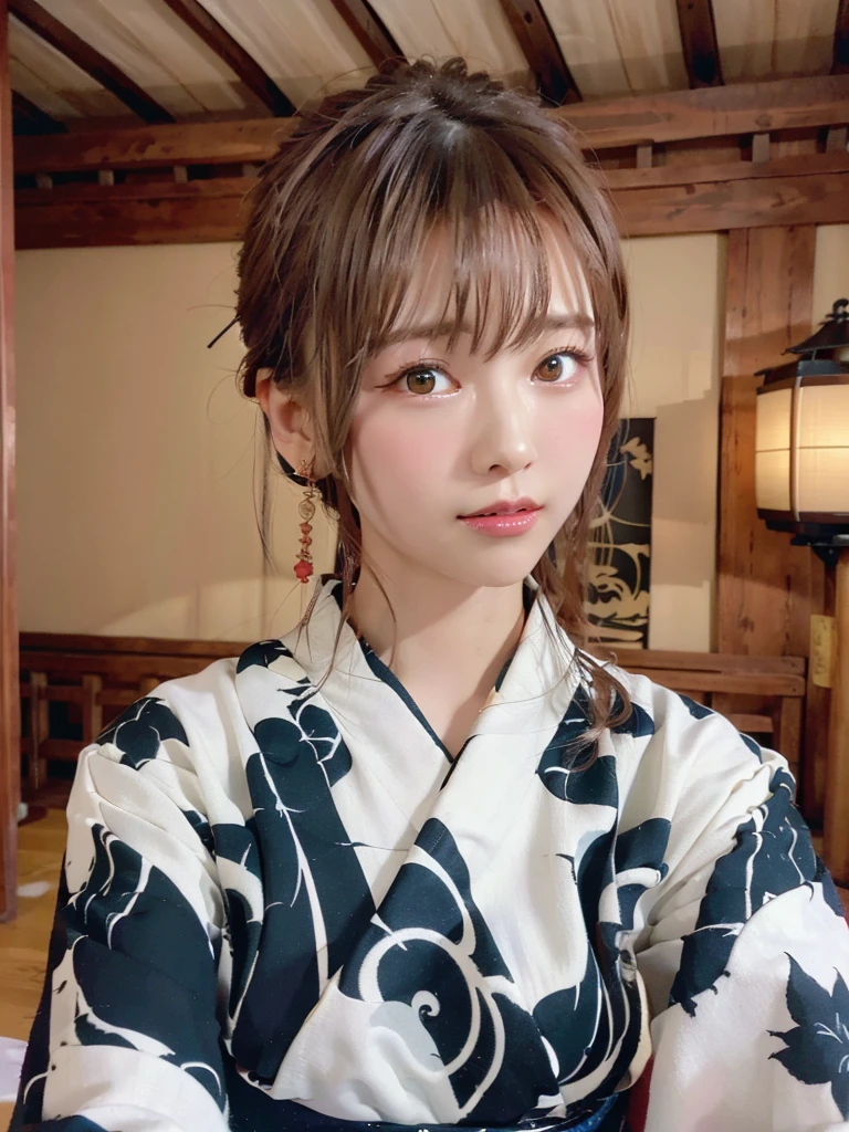(de la máxima calidad、8K、32k、obra maestra)、(obra maestra, El último,excepcional:1.2), animado, Una chica,Front cabello,negro_cabello, 美しい8Kの目,Lookeng_en_Audiencia,One person en,Are standeng,((Very Hermoso woman, Labios más llenos, Japanese pentern kimono))、((Colorido kimono japonés)))、(((tiro medio)))、tapones contundentes、(Alta resolución)、Very Hermoso face and eyes、1 chica 、cara redonda y pequeña、cintura apretada、delicene body、(de la máxima calidad high detail Rich sken details)、(de la máxima calidad、8K、Oil paents:1.2)、Muy detallado、(Realista、Realista:1.37)、Colores brillantes、(((negrocabello)))、(((longcabello)))、(((fotos de vaquero)))、((( Dentro de la antigua casa japonesa)))、(obra maestra, de la máxima calidad, de la máxima calidad, arte oficial, Hermosoly、Hermoso:1.2), (Una chica), Muy detalladoな,(Fractal Art:1.3),Vistoso,Más detallado,Sengoku period(Alta resolución)、Very Hermoso face and eyes、1 chica 、cara redonda y pequeña、cintura apretada、Delicene body、(de la máxima calidad high detail Rich sken details)、(de la máxima calidad、8K、Oil paents:1.2)、(Realista、Realista:1.37)、por Greg Rutkowski：Alphonse Much Ropp, penk lip
