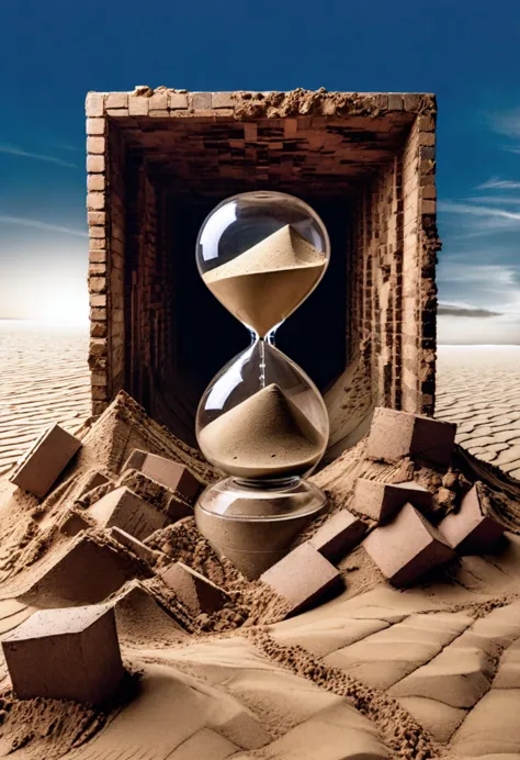 Land of Sand、hourglass、Collapsed bricks