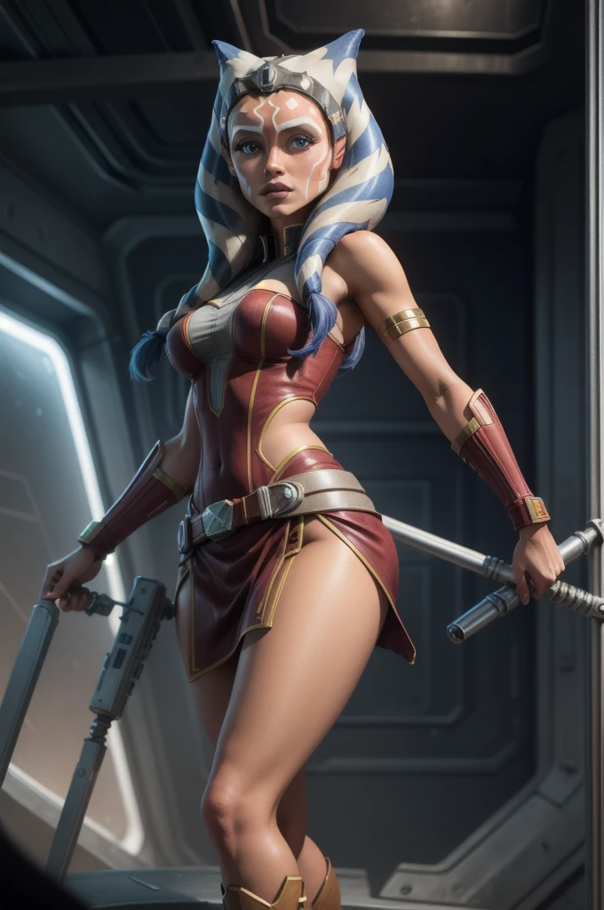 ahsoka tano desnuda, , Retrato de Ahsoka Tano, vestido rojo , pose sexy , DESNUDO GRUESO SEXY, gran culo mara jade skywalker, mara jade, a solo, traje leeloo,, armadura segmentada azul oscuro, Estilo de Starfinder, inspirado por Eve Ryder, Femshep