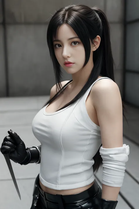 1girl, {{{cute}}}, anime, {highly detailed}, Very Aesthetic, Best Quality,Tifa (final fantasy7), , best quality, amazing quality...