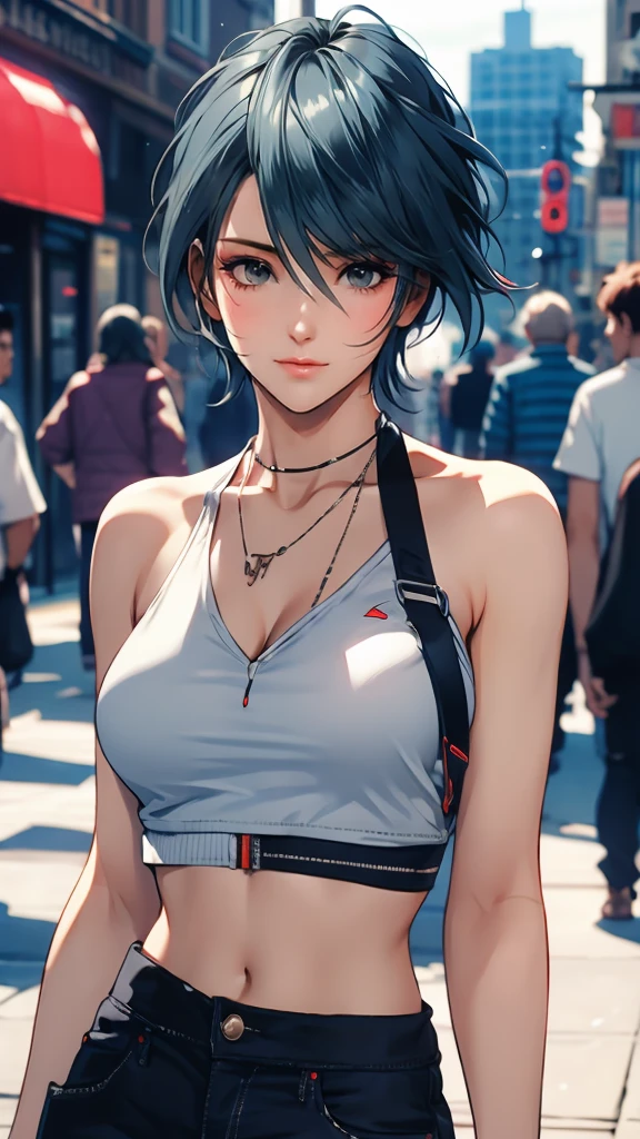 1 Female, Tamaki, short hair, hair between eyes, Street fashion, boyish