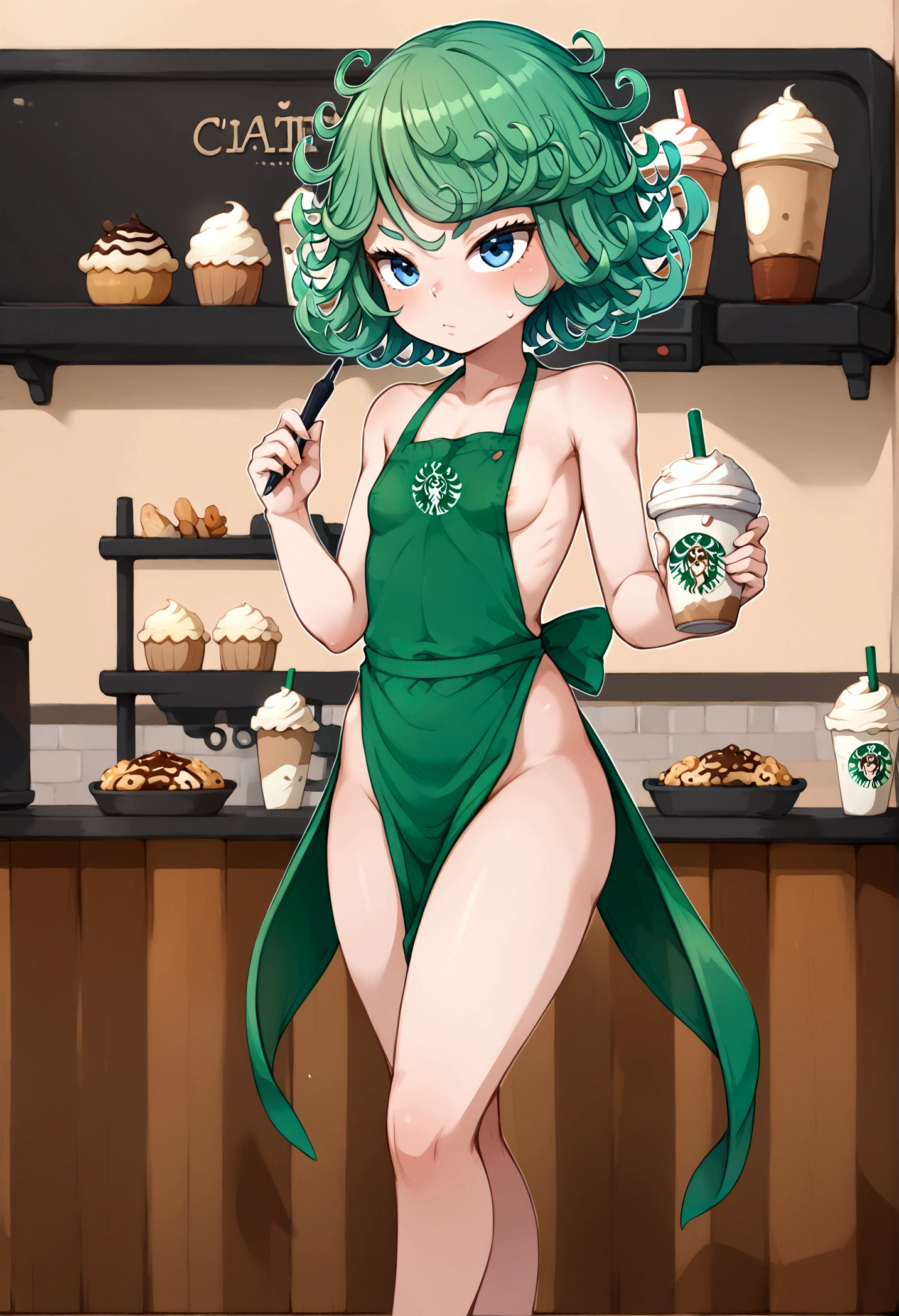 SCORE_9,TATSUMAKI,STARBUCKS,APRON,NUDE,
