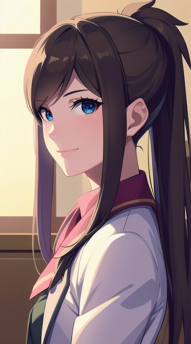 1girl,brown hair
BREAK ((emaskye, (ponytail, brown hair, labcoat),armband, eyewear on head:1))
BREAK ((smiling:1.1))
BREAK indoors,
BREAK looking at viewer, 
BREAK (masterpiece:1.2), best quality, high resolution, unity 8k wallpaper, (illustration:0.8), (beautiful detailed eyes:1.6), extremely detailed face, perfect lighting, extremely detailed CG, (perfect hands, perfect anatomy),