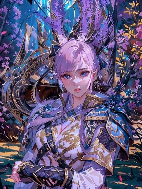 a beautiful girl with an elegant bow and detailed armor, seductive lips, looking very sexy, highly detailed, fantasy, intricate ...