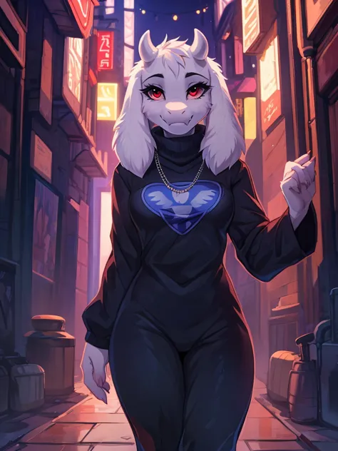 by hioshiru, by fumiko, by hyattlen, kaori, ross tran, ruan jia, trending on artstation, (((toriel))), (female goat anthro:1.3),...