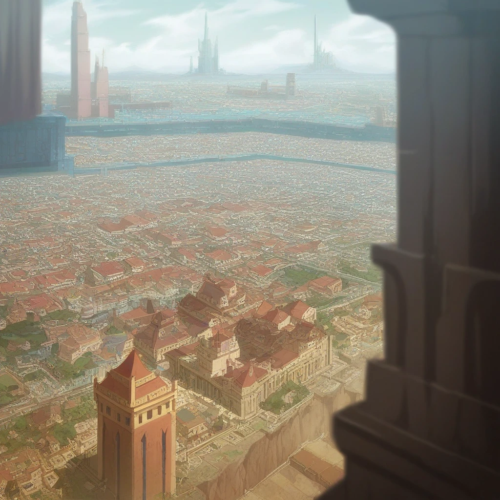 atlantis, view from building, 8k, highres, HD, 1080p, UHD, super detail, highly detailed, cinematic lighting, daytime, bloom, bokeh,Surrealism, high detail, chiaroscuro, depth of field, ray tracing, reflection light, bloom, future city, 