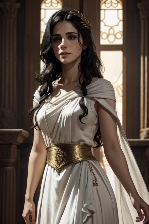 Yennefer weißes griechisches Kleid