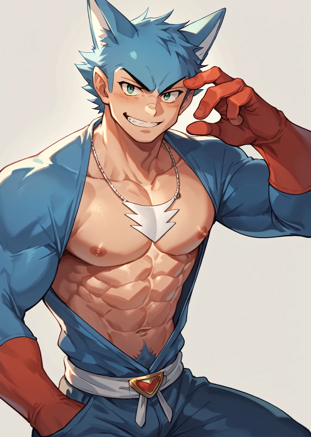 score_9, score_8_up, score_7_up, score_6_up, score_5_up, score_4_up, source_anime, Exveemon, looking at viewer:1.2,  sharp, rich, muscular