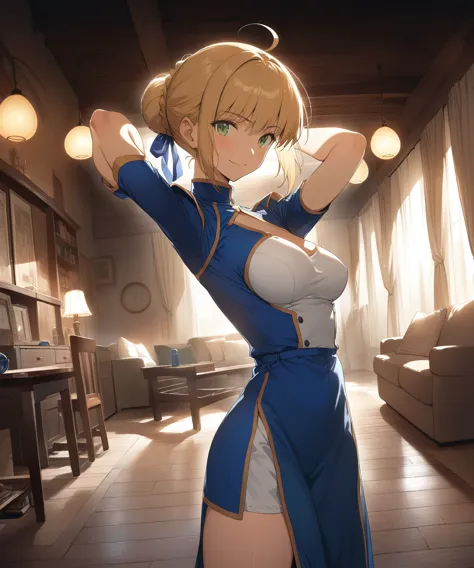 best quality, amazing quality, very aesthetic, 1girl, saber, fate/stay night, 1girl, saber, fate/stay night, , (artist official ...