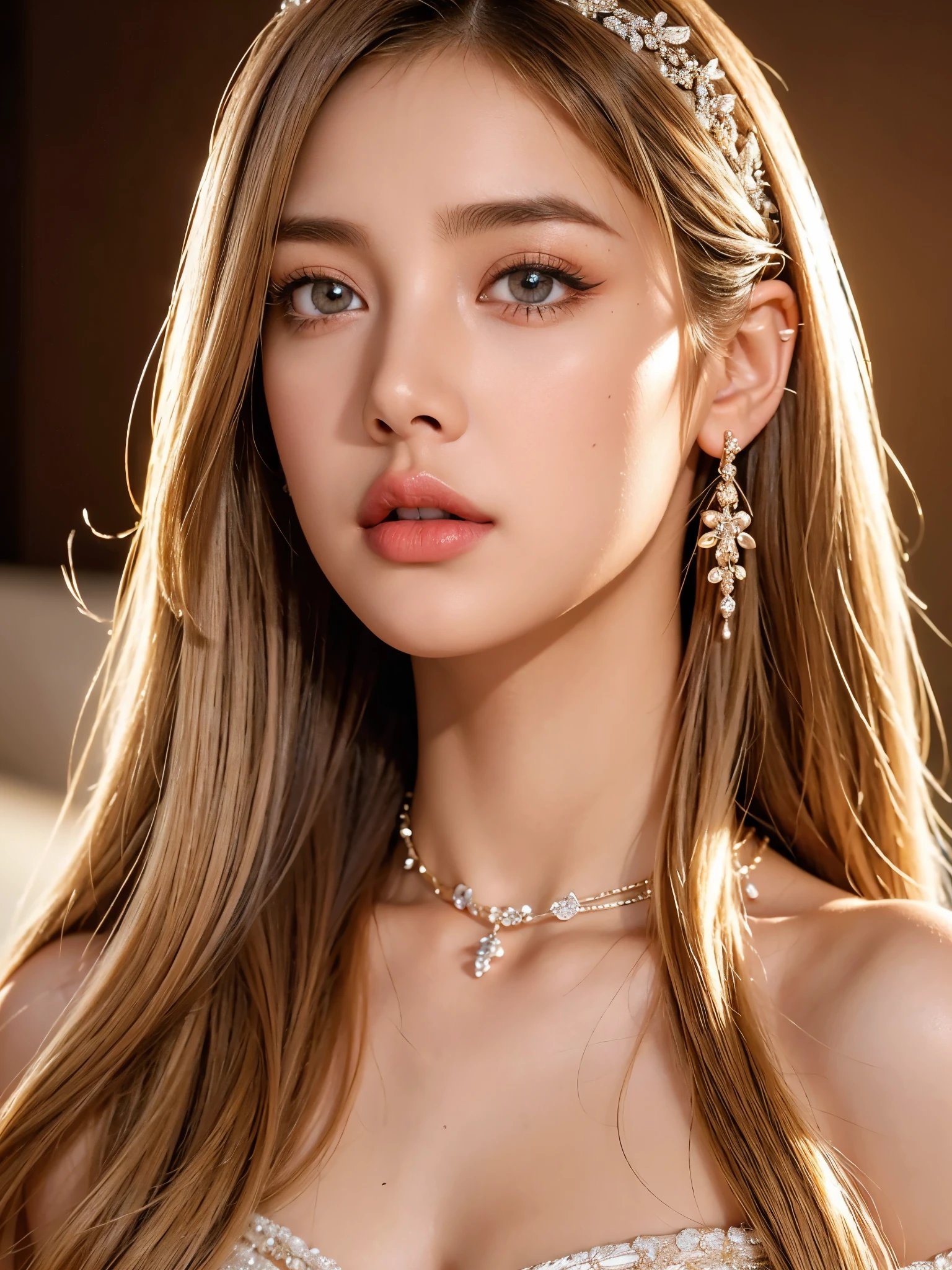 1girl, beautiful detailed eyes, beautiful detailed lips, extremely detailed eyes and face, long eyelashes, long blonde hair, bare shoulders, brown eyes, jewelry, full body, necklace, off-shoulders, sweater, realistic, sexy, photorealistic, 8k, high quality, masterpiece, hyper detailed, intricate details, cinematic lighting, sharp focus, vibrant colors