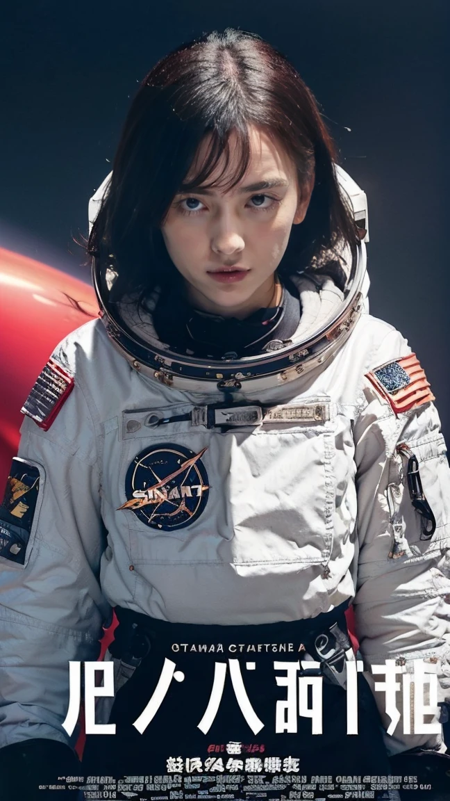 ((((dramatic))), (((Roughness))), (((intense))) The movie poster shows a young woman((astronaut))is the central figure。(She stands confidently in the center of the poster)。backgroundは暗くてざらざらしている，There is a sense of danger and strong emotions。The article is bold and eye-catching，Catchyスローガンで，Increase overall drama and excitement。The color palette is dominated by dark colors.，Dotted with bright colorake the poster that&#39;s itmic and visually striking，tachi-e (magazine:1.3), (Cover Style:1.3), fashionable, woman, Vibrant, Costume, Strike a Pose, front,Rich colors，that&#39;s it，background，Elements of the，Confident，express，Halter，statement，Attachmentajestic，coil，The surrounding area，Touching the genitals，scene，article，cover，Boldness，to attract attention，title，fashionable，Font，Catchy，title 大きい，Smart、Modern、trend、I focus、fashionable、Peeing pants and other clothes.