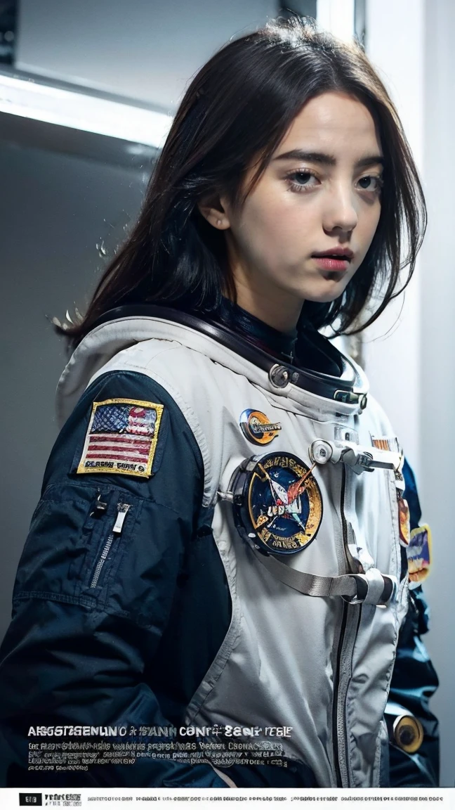 ((((dramático))), (((aspereza))), (((intense))) The movie poster shows a young mujer((astronaut))es la figura central。(Ella se encuentra con confianza en el centro del cartel.)。fondoは暗くてざらざらしている，Hay una sensación de peligro y emociones fuertes.。The artículo is bold and eye-catching，pegadizoスローガンで，Aumentar el drama y la emoción en general.。La paleta de colores está dominada por los colores oscuros..，Dotted with bright colorake the poster eso&#39;sentarsemic and visually striking，tachi-e (revista:1.3), (Estilo de portada:1.3), De moda, mujer, vibrante, traje, hacer una pose, frente,Colores ricos，eso&#39;sentarse，fondo，Elementos de la，seguro，expresar，cabestro，declaración，Adjuntojestic，bobina，Los alrededores，Tocar los genitales，escena，artículo，cubrir，audacia，para llamar la atención，título，De moda，Fuente，pegadizo，título 大きい，elegante、moderno、Tendencia、Me concentro、De moda、Orinar pantalones y otra ropa..