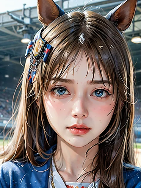 grass wonder \(umamusume\), 1 girl, Solo, Cute Girl,Best Quality, Ultra-detailed, 8K, High resolution, detailed face, portrait, ...