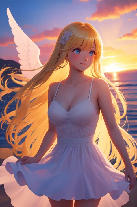 {{{masterpiece}}}, {very detailed CG}, amazing, in detail, alone, {{beautiful 풍경}}, sunset, {{wind}}, detailed background, beaut...