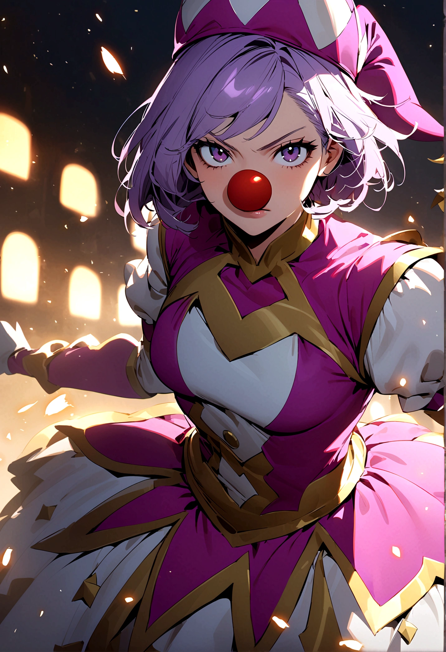 My Hero Academia Capture female with light purple hair, gold irises -  SeaArt AI