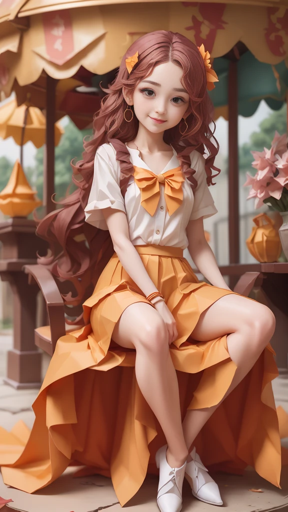 (chibi charactor 1.5), 1girl,(professional portrait, professional writing) ,
masterpiece,best quality,realistic,8k,
official art, ultra highres,

(1girl sitting, spread legs:1.5), 
teenager, kawaii, skinny,
beautiful face, seductive smile,

slim legs,
perfect waist to hip ratio,
looking at viewer,
long hair, brown hair,
lips,
brown eyes,
smile, BREAK,  

cosplay, origami wear, 
jk_style, jk_skirt, jk_shirt, (striped), jk_bow,
shirt, short sleeves,
skirt, plaid skirt,
white pantyhose,
brown shoes, BREAK,  

fashionable accessories, 
bag, hair ornament,
jewelry, bracelet,
backpack, BREAK,  

outdoors, real world location, 
carousel, amusement park,  BREAK, 
BREAK, 
1girl, chibi figure,  
