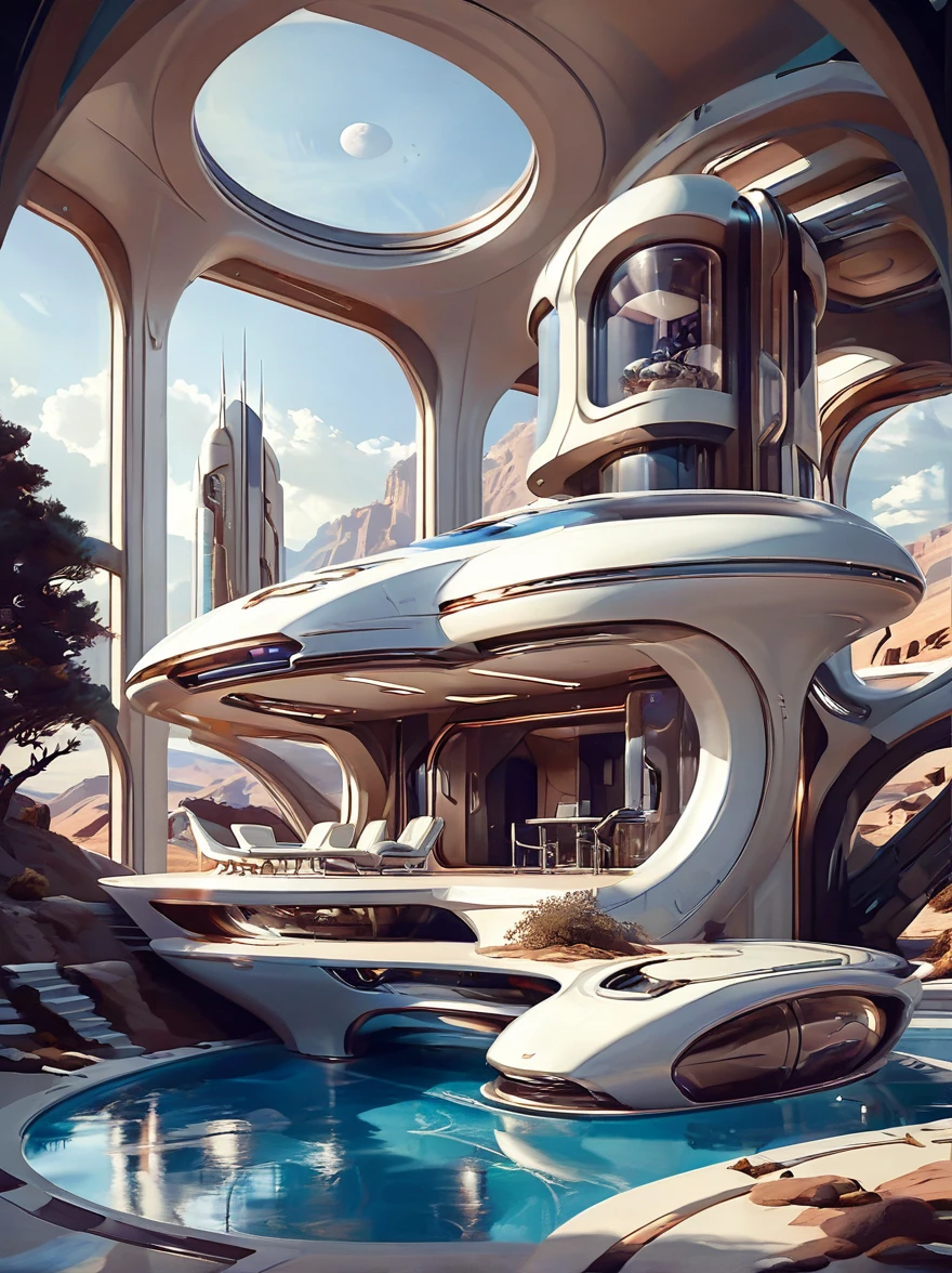 미래의 집 공상 과학