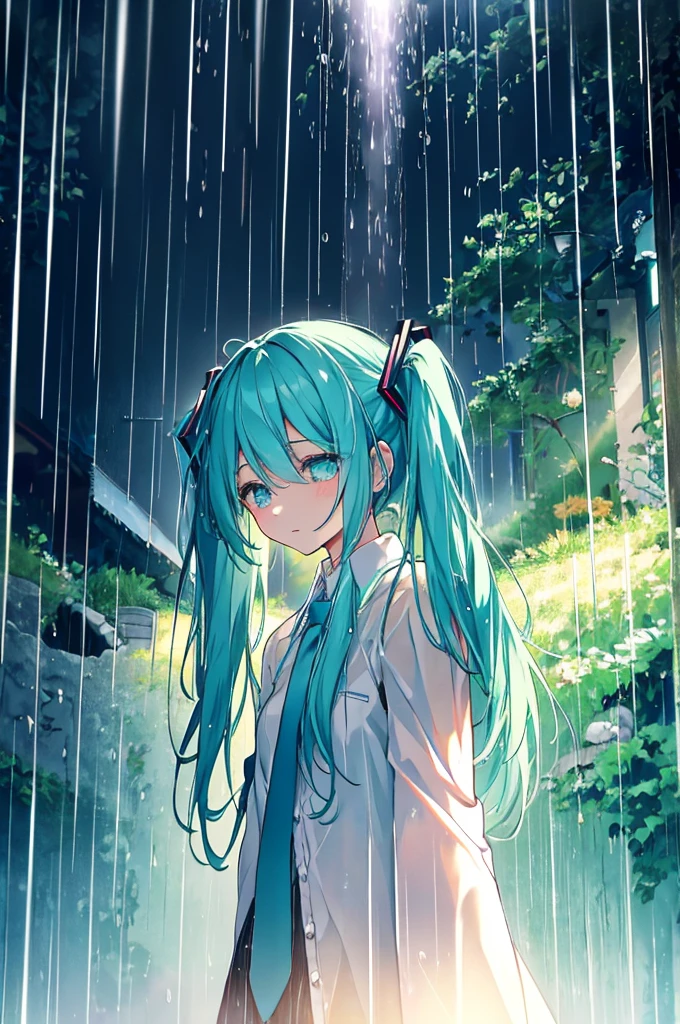 Under the Rain　Sing as if screaming　Hatsune Miku: Song of Sadness and Farewell　Chasing the dreams engraved in my heart　The sound of the rain pushes you forward　Tears in the rain　Sing as if screaming　Hatsune Miku Song of Love and Hope　I want to reach the heart of someone who is excited　This thought in the rain　Get stronger

In the rain　Sing as if screaming　Hatsune Miku: Song of Solitude and Courage　Push me forward, hold the key to open the door to tomorrow, in the rain　Believe in yourself even in the rain　Sing as if screaming　Hatsune Miku Sadness and Sorrow　With a song that blooms in my heart　Small flower in the rain　Growing in the rain　Sing as if screaming　Hatsune Miku: The Road to the Future　Dreaming about someone　Gentle feelings in the rain　Get stronger