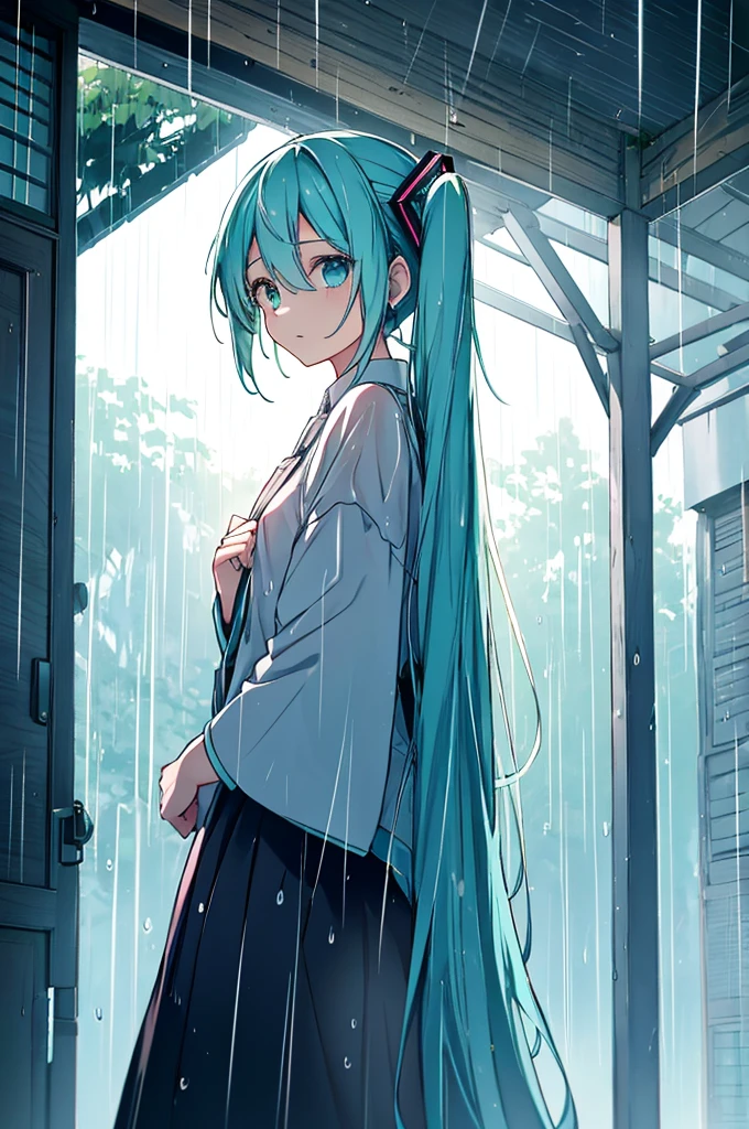 Under the Rain　Sing as if screaming　Hatsune Miku: Song of Sadness and Farewell　Chasing the dreams engraved in my heart　The sound of the rain pushes you forward　Tears in the rain　Sing as if screaming　Hatsune Miku Song of Love and Hope　I want to reach the heart of someone who is excited　This thought in the rain　Get stronger

In the rain　Sing as if screaming　Hatsune Miku: Song of Solitude and Courage　Push me forward, hold the key to open the door to tomorrow, in the rain　Believe in yourself even in the rain　Sing as if screaming　Hatsune Miku Sadness and Sorrow　With a song that blooms in my heart　Small flower in the rain　Growing in the rain　Sing as if screaming　Hatsune Miku: The Road to the Future　Dreaming about someone　Gentle feelings in the rain　Get stronger