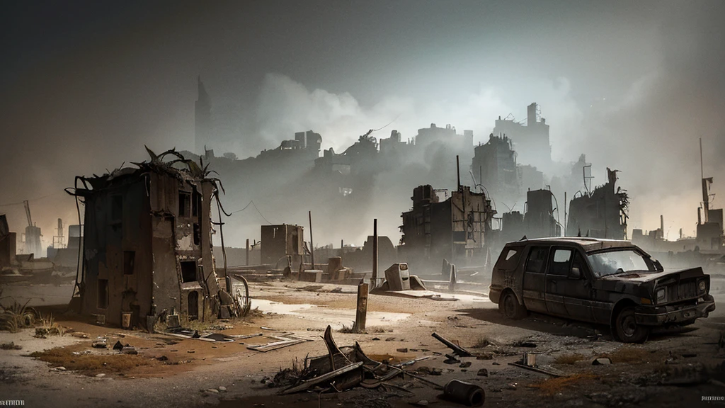 a desolate abandoned cosmodrome, crumbling concrete structures, rusted metal, overgrown vegetation, atmospheric lighting, moody tones, cinematic composition, dramatic shadows, abandoned vehicles, decaying remnants of space exploration, sense of isolation and decay, highly detailed, photorealistic, 8k, masterpiece, isometric