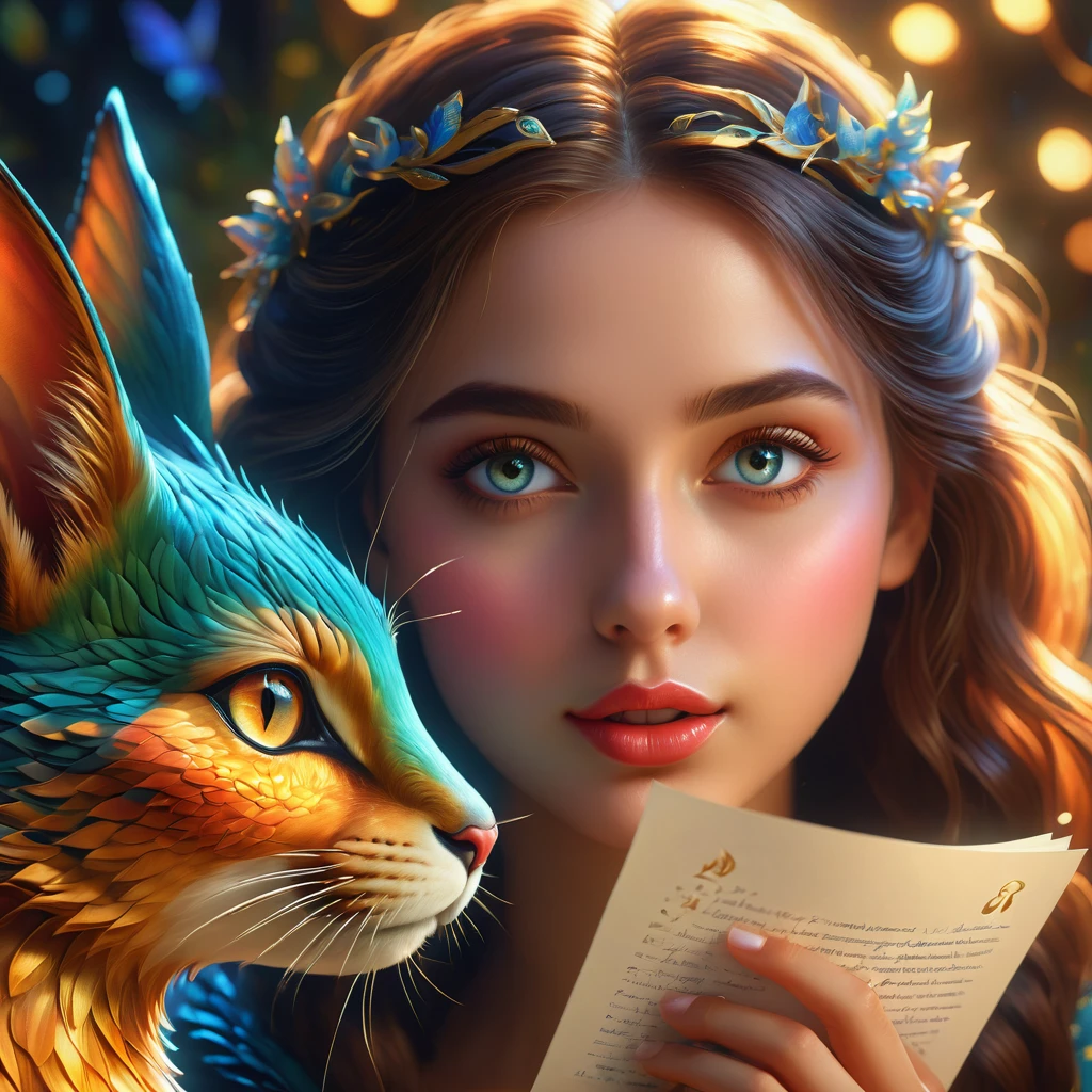 a magical letter-shaped animals, textured font, 1girl, beautiful detailed eyes, beautiful detailed lips, extremely detailed face, longeyes, (best quality,4k,8k,highres,masterpiece:1.2),ultra-detailed,(realistic,photorealistic,photo-realistic:1.37),highly detailed,digital painting,surreal,fantasy,cinematic lighting,glowing,mystical,vivid colors