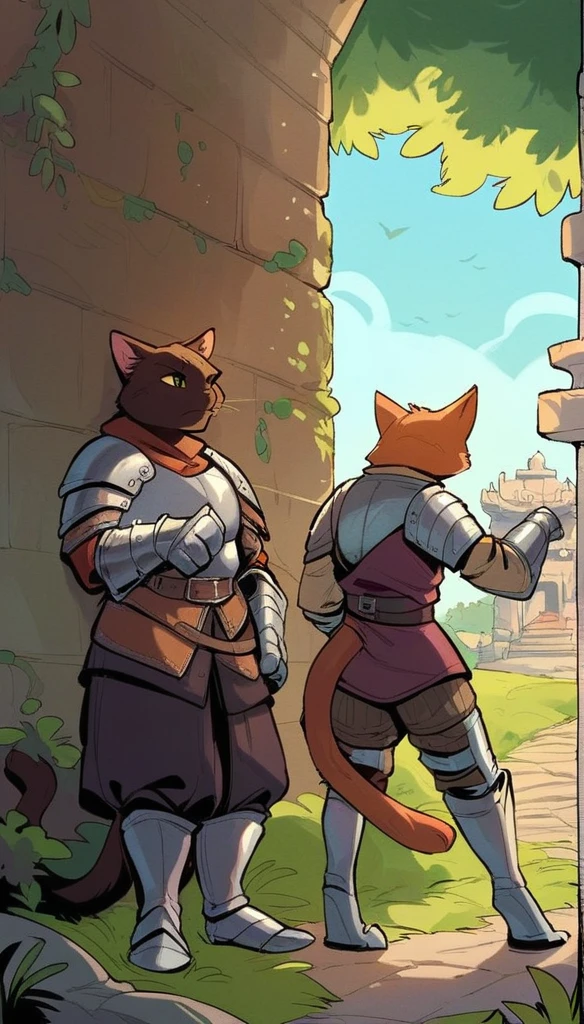 score_9, score_8_up, score_7_up, score_6_up, score_5_up, score_4_up, 
(Dog), solo, male, (athletic, anthro, brown fur, tail), full body, medieval, (sentinel, wearing sentinel leather armor), temple background