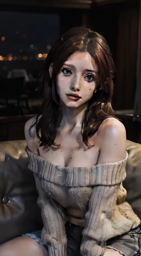 amazing portrait of a sexy and cute woman who is your best friend's sister who is alone at her  home having a late night gaming ...