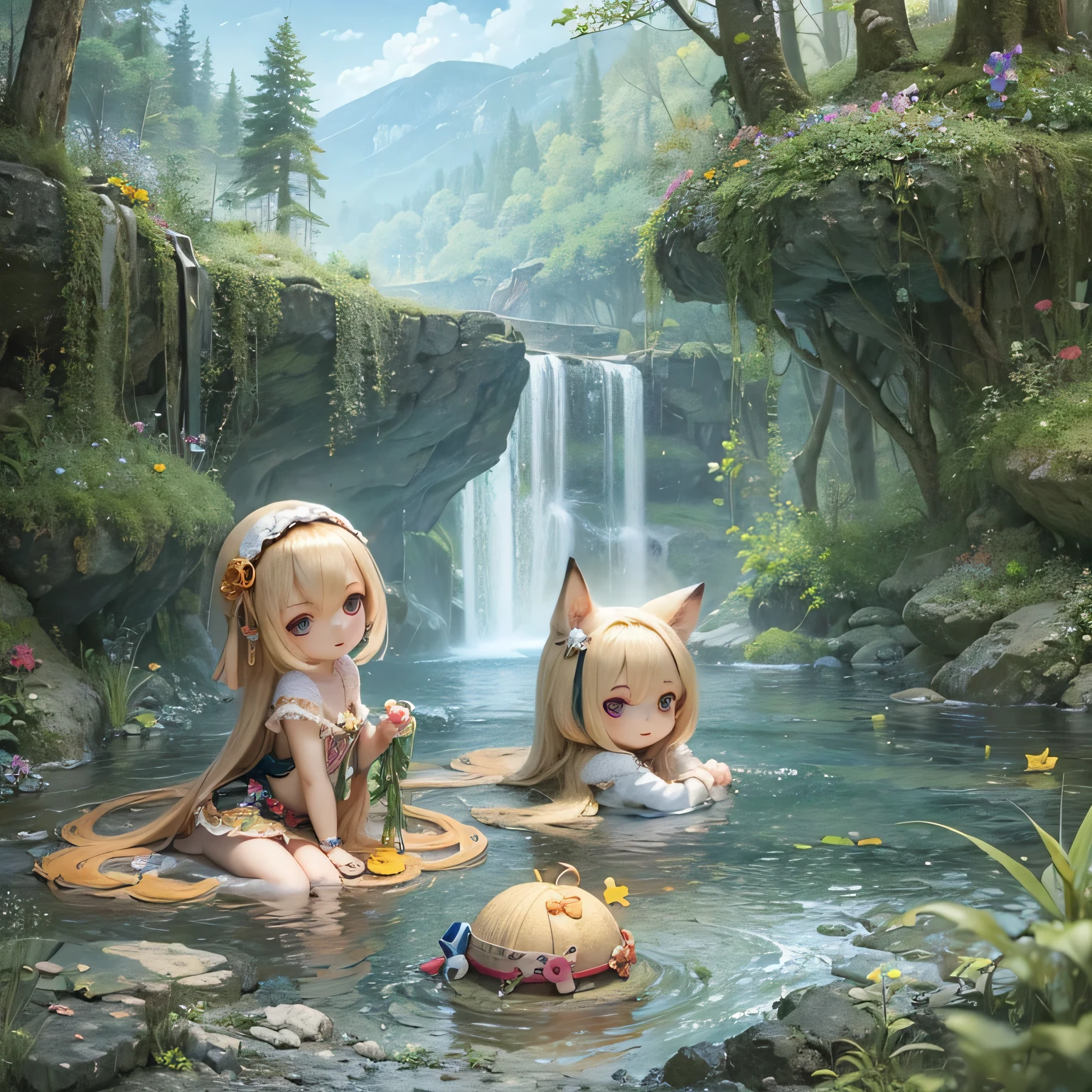 Armin Girls Chibi desnuda Hot Springs Inn