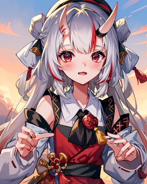 Anime girl with a sword and hat, onmyoji portrait, The Detailed Art of the Onmyoji, onmyoji, From the Azur Lane video game, Whit...
