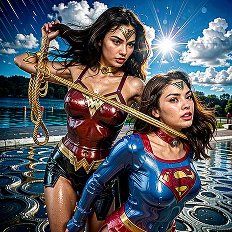 wonder woman x supergirl - SeaArt Al - 免費AI藝術生成器