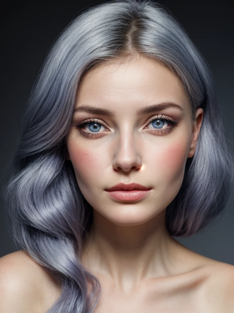 genere moi une femme agée de 20 ans couleur de cheveux chatain claire yeux bleux yeux ecarté  visage en forme de coeur femme de type juif blanche de peau avec les yeux clair femme belle 