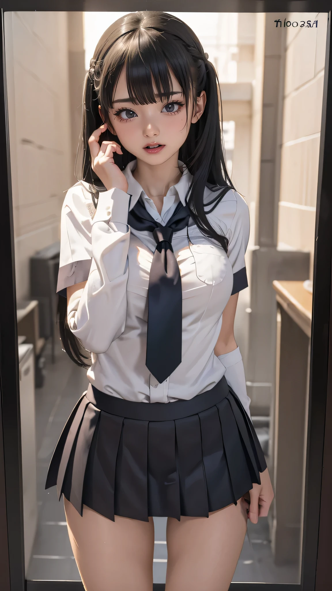 1152px x 2048px - Arafed asian woman in a school uniform talking on a cell phone - SeaArt AI