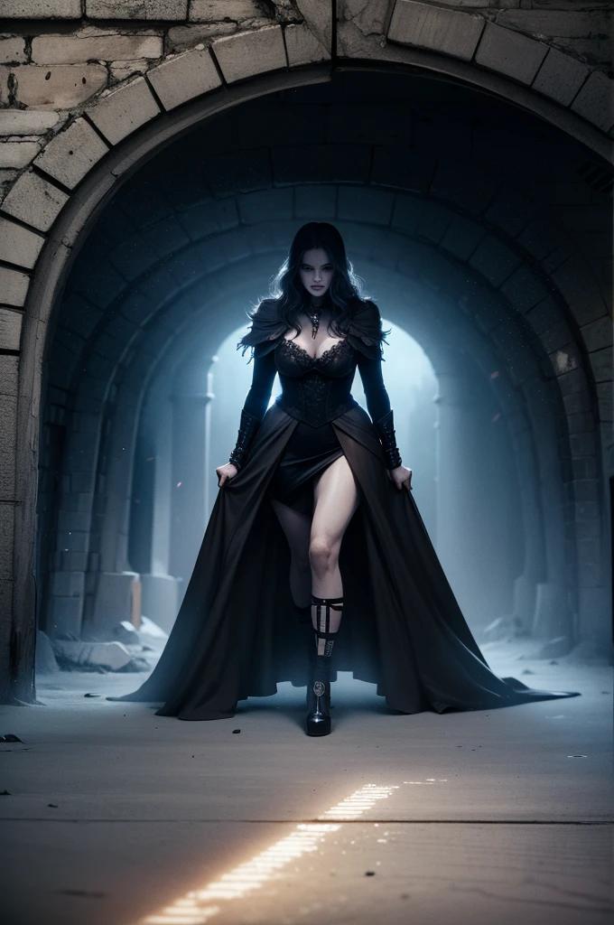 dark atmospheric horror, middle aged sexy cyberpunk witch coven in a cave, (RAW photo, real, best quality, masterpiece:1.2), detailed, (hyper realistic, photo-realistic:1.2), high quality, (dark lighting:1.2), perfect lighting
