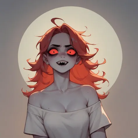 with red hair in a spooky month cartoon called alice