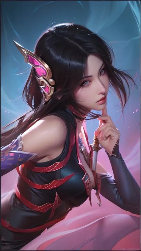 beautiful woman with a sword in her hand, irelia, extremely detailed artgerm,