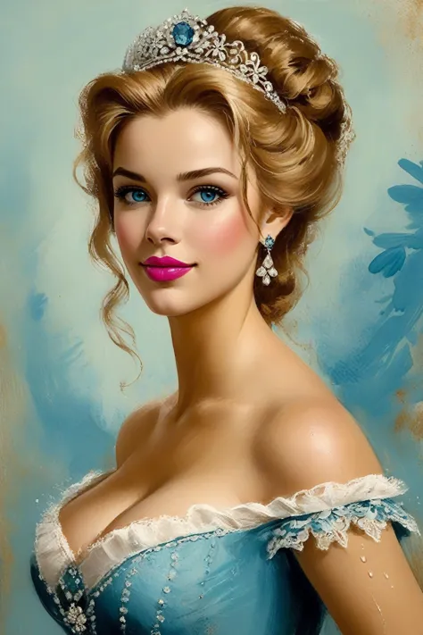 Victorian Ukrainian Women of the 19th century, very detailed Blonde hair, Pink lips, very detailed skin, Nice feature, Wadim Kas...