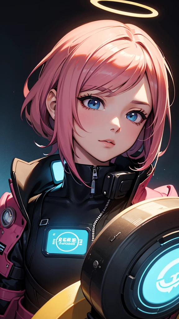 
un primer plano de una persona con un halo en la cabeza, arte ciberpunk de Yuumei, Ganador del concurso pixiv, Arte De Fantasía, arte digital en pixiv, Fondo de pantalla de arte anime 4K, fondo de pantalla de arte anime 4k, fondo de pantalla de arte anime 8 K, estilo ross tran, Fondo de pantalla manga 4k, hermosas ilustraciones de anime, ross tran!!!, arte animado digital