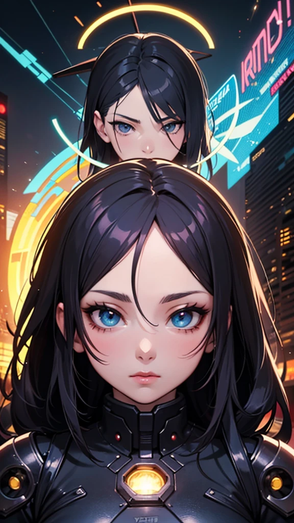 
un primer plano de una persona con un halo en la cabeza, arte ciberpunk de Yuumei, Ganador del concurso pixiv, Arte De Fantasía, arte digital en pixiv, Fondo de pantalla de arte anime 4K, fondo de pantalla de arte anime 4k, fondo de pantalla de arte anime 8 K, estilo ross tran, Fondo de pantalla manga 4k, hermosas ilustraciones de anime, ross tran!!!, arte animado digital