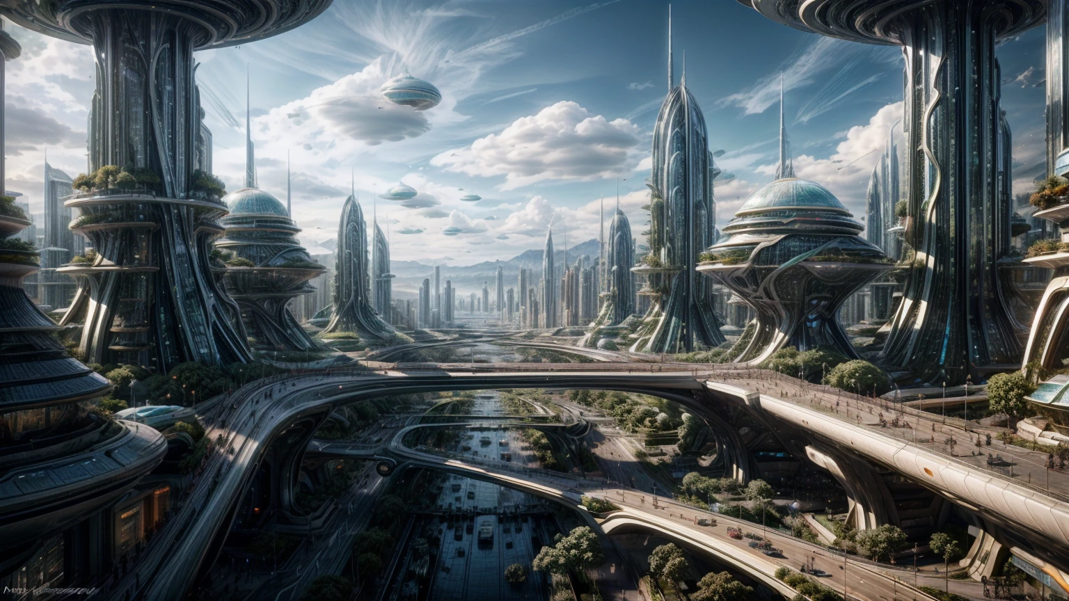 (Best quality,4K,8K,A high resolution,Masterpiece:1.2),Ultra-detailed,(Realistic,Photorealistic,photo-realistic:1.37),Futuristic floating city,Futuristic technology,Huge urban high-tech tablet platform,Airship,Floating in the sky,Futuristic city,Small airships around,High-tech hemispherical platform,Colorful lights,Advanced architecture,modernn architecture,skyscrapper,Access the cloud,Scenic beauty,view over city,Impressive design,Blend seamlessly with nature,energetic and vibrant atmosphere,Futuristic transportation system,Parking is suspended,Transparent path,Lush greenery,Sky gardens,cascading waterfalls,Magnificent skyline,reflections on the water,Sparkling river,Architectural innovation,futuristic skyscrapers,Transparent dome,The shape of the building is unusual,Elevated walkway,Impressive skyline,Glowing lights,Futuristic technology,Minimalist design,Scenic spots,Panoramic view,Cloud Piercing Tower,Vibrant colors,epic sunrise,epic sunset,Dazzling light display,magical ambiance,The future city,Urban Utopia,LuxuryLifestyle,Innovative energy,sustainable development,Smart city technology,Advanced infrastructure,Tranquil atmosphere,Nature and technology live in harmony,Awesome cityscape,Unprecedented urban planning,Architecture connects seamlessly with nature,High-tech metropolis,A cutting-edge engineering marvel,The future of urban living,Visionary architectural concept,Energy-efficient buildings,Harmony with the environment,A city floating above the clouds,Utopian dreams become reality,The possibilities are endless,State-of-the-art transportation network,Green energy integration,Innovative materials,Impressive holographic display,Advanced communication system,Breathtaking aerial view,Quiet and peaceful environment,Modernist aesthetics,Ethereal beauty