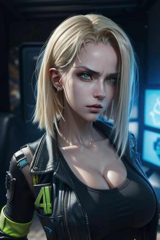 Wear complex cyberpunk urban clothing, beautiful, girl, detailed portrait, 4k, bright colors, conceptual art, dramatic cinematic atmosphere, sharp focus, volumetric lighting, cinematic lighting, busty studio quality