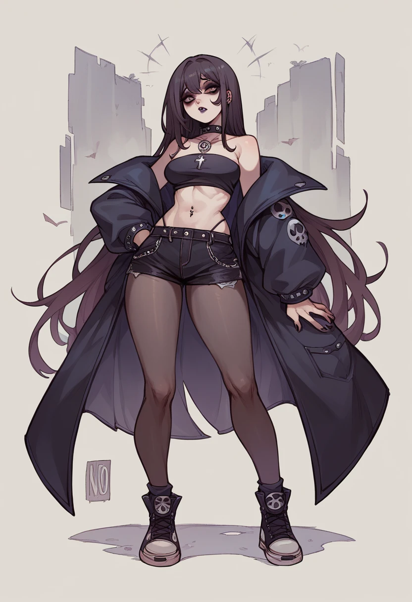 Noir (nod) big  goth full body