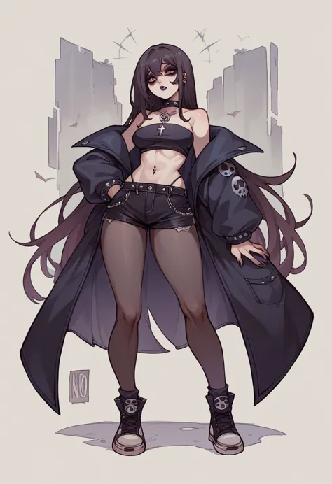 noir (nod) big  goth full body