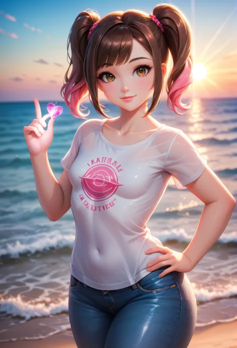 (best quality:1.4),(shiny skin), body focus, (cute face), (((best quality))), illustration, ((Beautiful Finger)), , Beautiful bo...