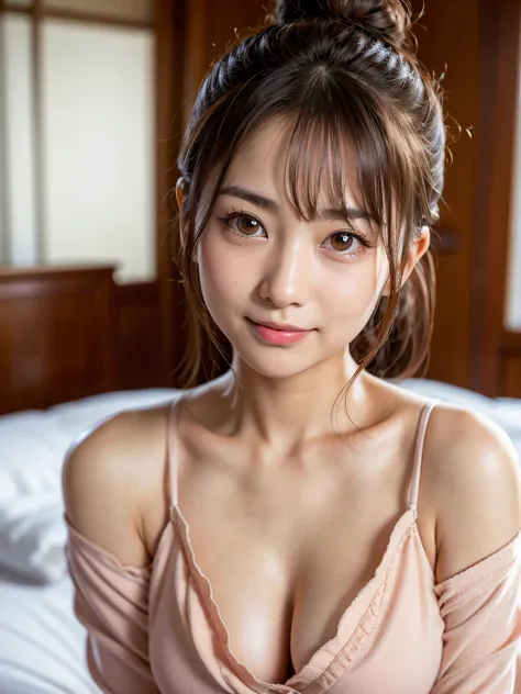 highest quality, face focus, soft light, ultra-high resolution, (realistic:1.4), raw photos,
1 japanese girl, alone, cute, (pupi...